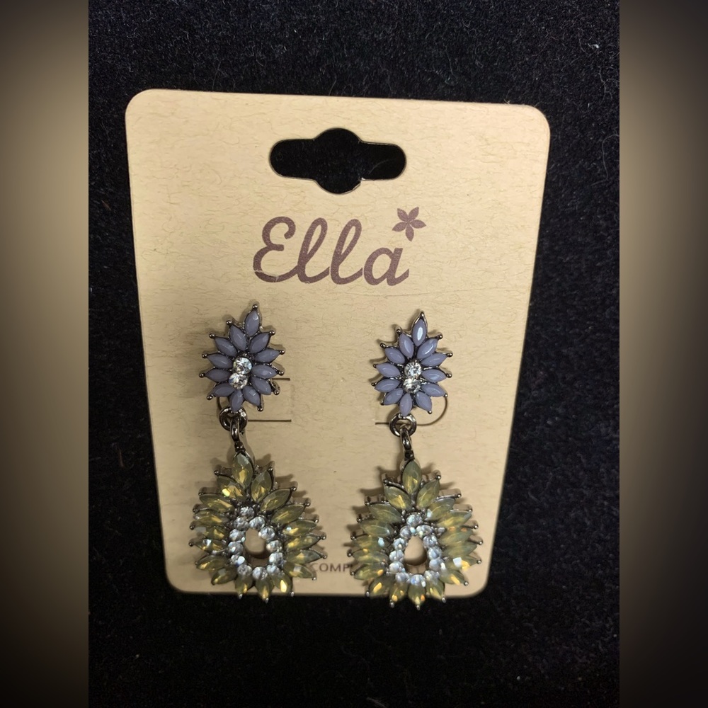 NWT Crystal Chandelier Earrings